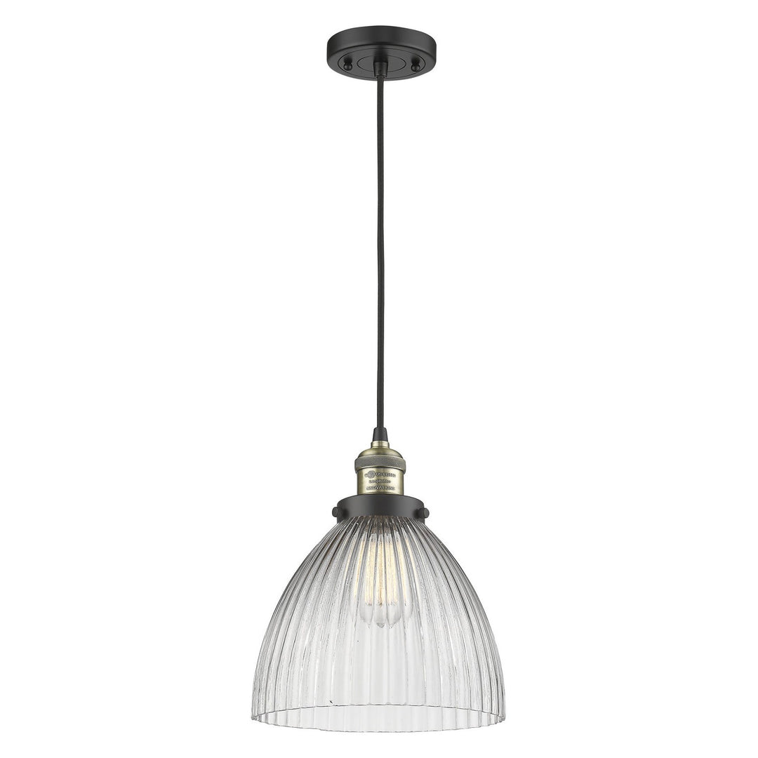 Innovations Franklin Restoration 201C-BAB-G222-LED Pendant Light - Black Antique Brass