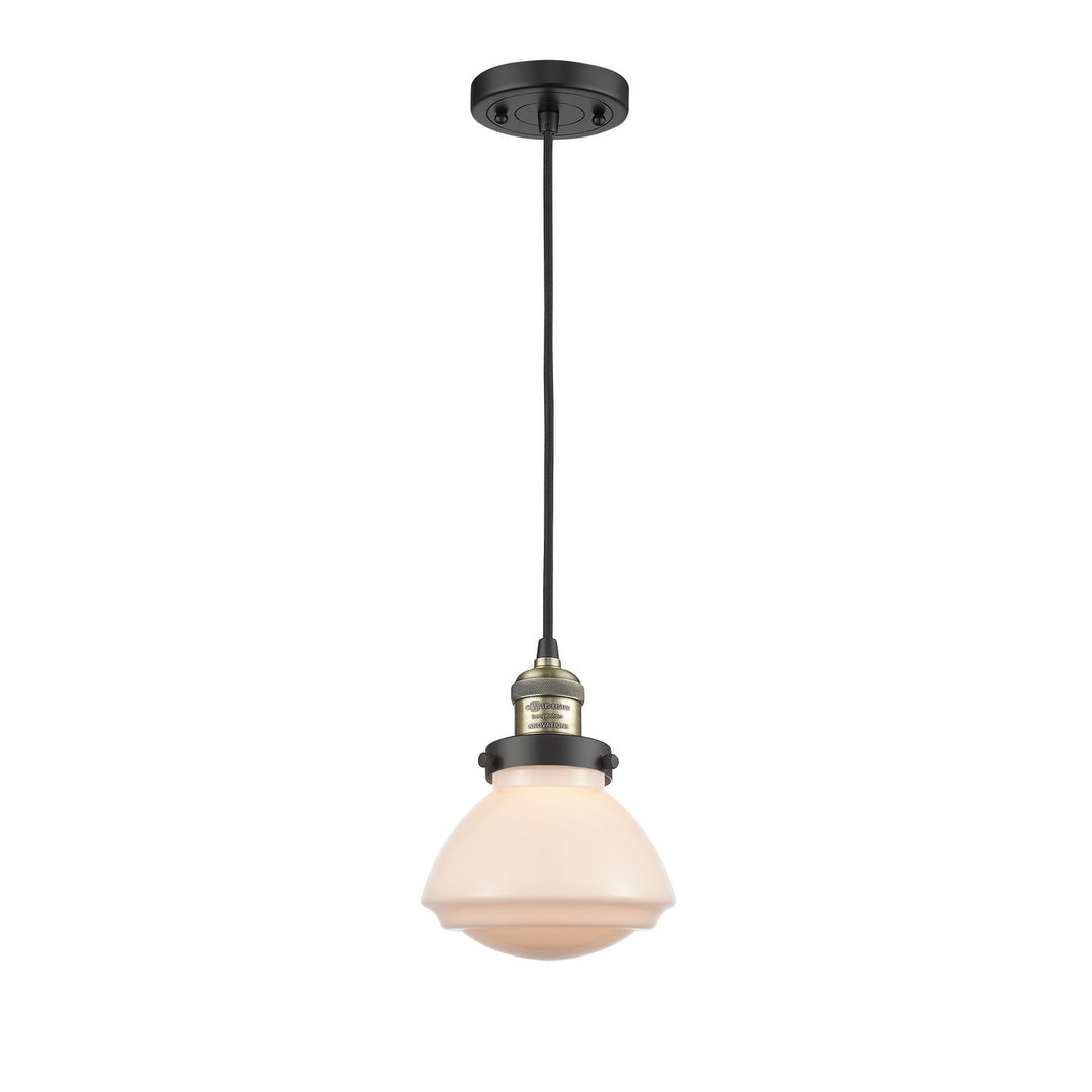 Innovations Franklin Restoration 201C-BAB-G321 Pendant Light - Black Antique Brass