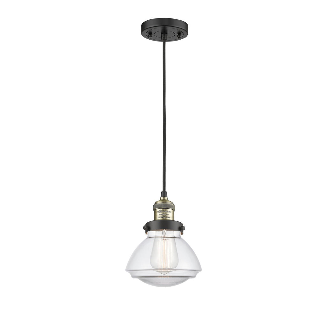 Innovations Franklin Restoration 201C-BAB-G322 Pendant Light - Black Antique Brass