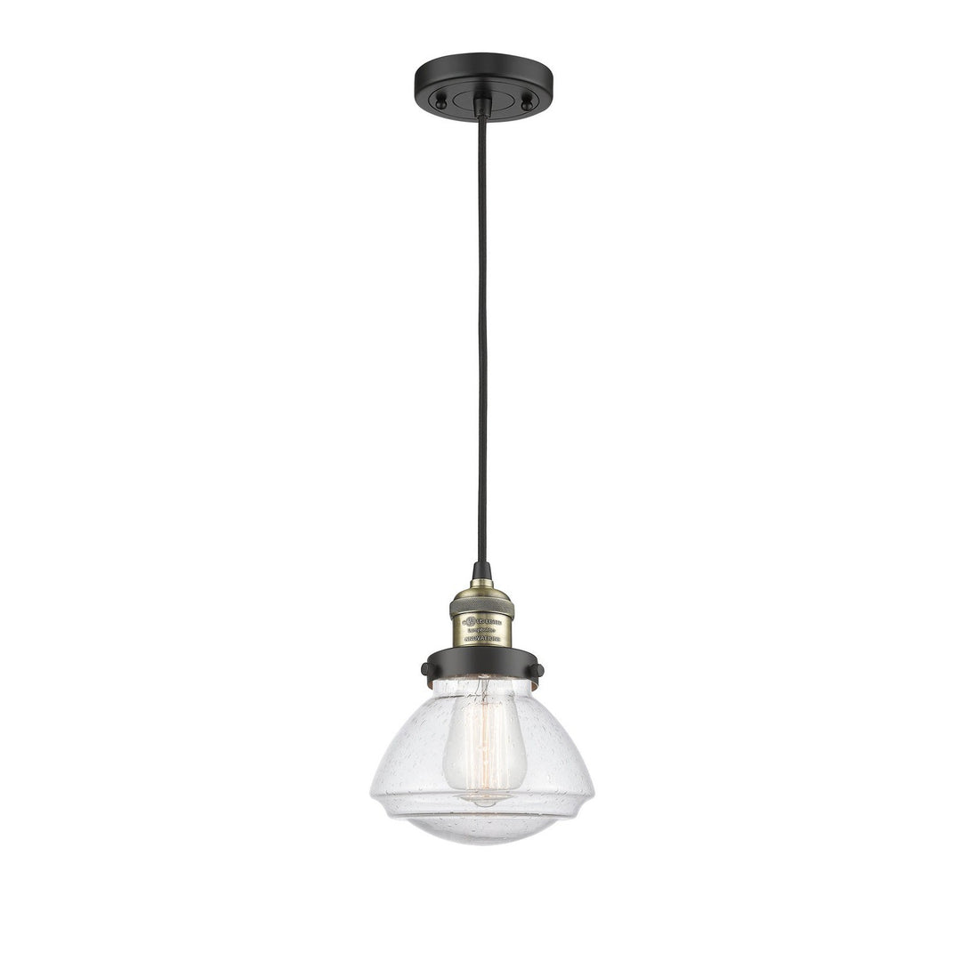 Innovations Franklin Restoration 201C-BAB-G324 Pendant Light - Black Antique Brass