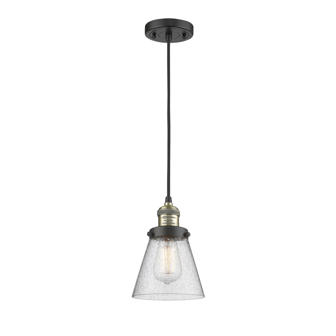 Innovations Franklin Restoration 201C-BAB-G64 Pendant Light - Black Antique Brass