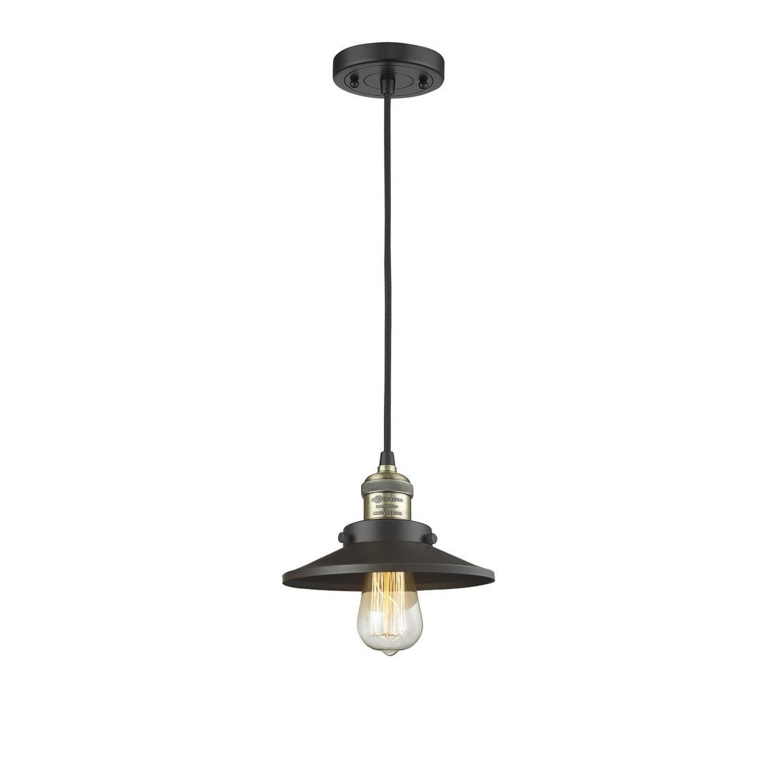 Innovations Franklin Restoration 201C-BAB-M6 Pendant Light - Black Antique Brass