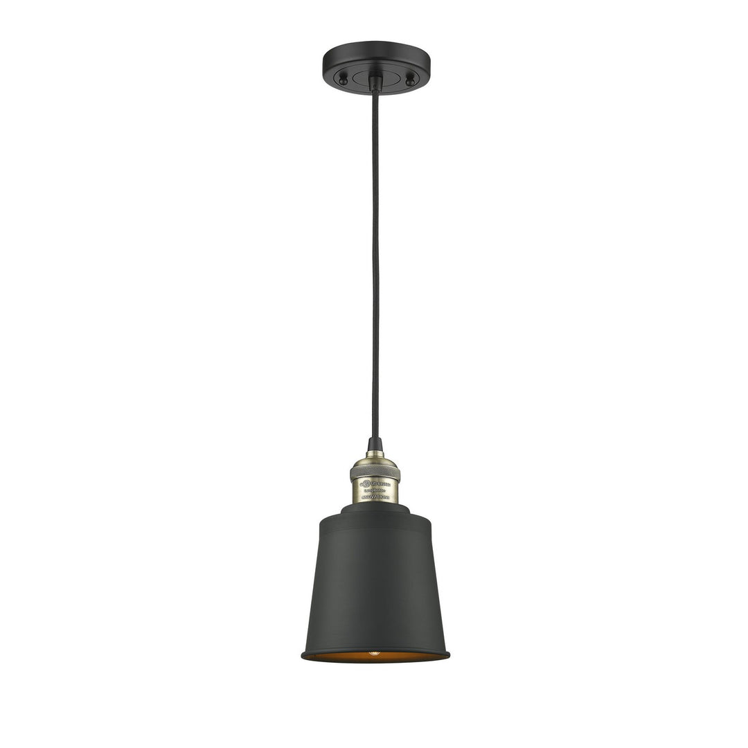 Innovations Franklin Restoration 201C-BAB-M9-AB Pendant Light - Black Antique Brass