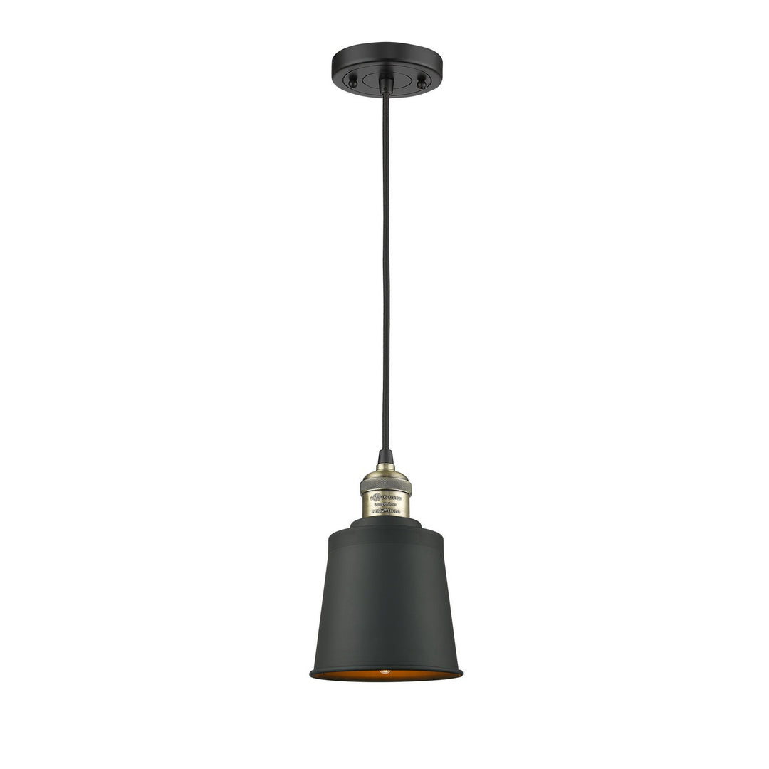 Innovations Franklin Restoration 201C-BAB-M9-BK Pendant Light - Black Antique Brass