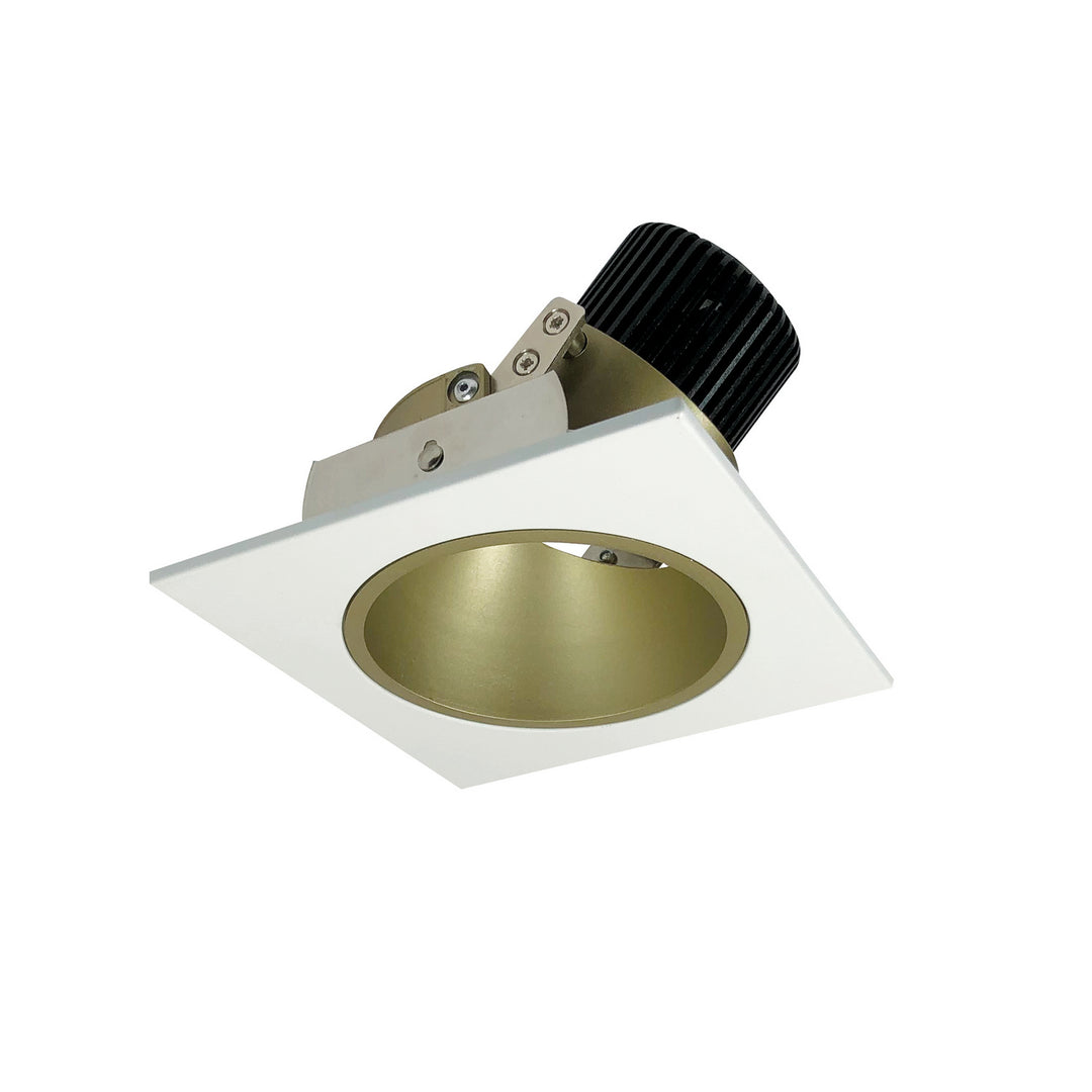 Nora Lighting NIO-4SDCDXCHMPW   Recessed Light Champagne Haze / Matte Powder White