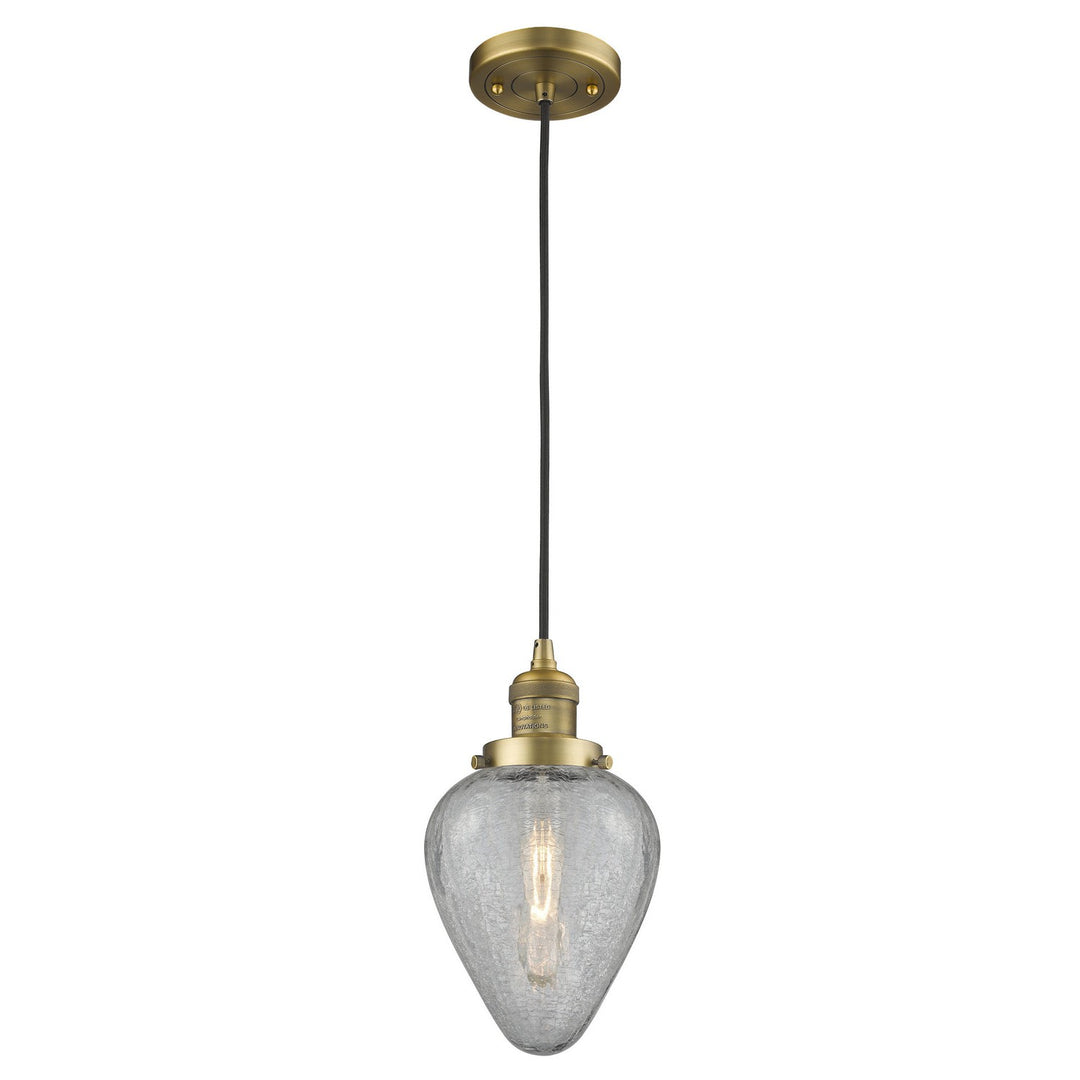 Innovations Franklin Restoration 201C-BB-G165-LED Pendant Light - Brushed Brass