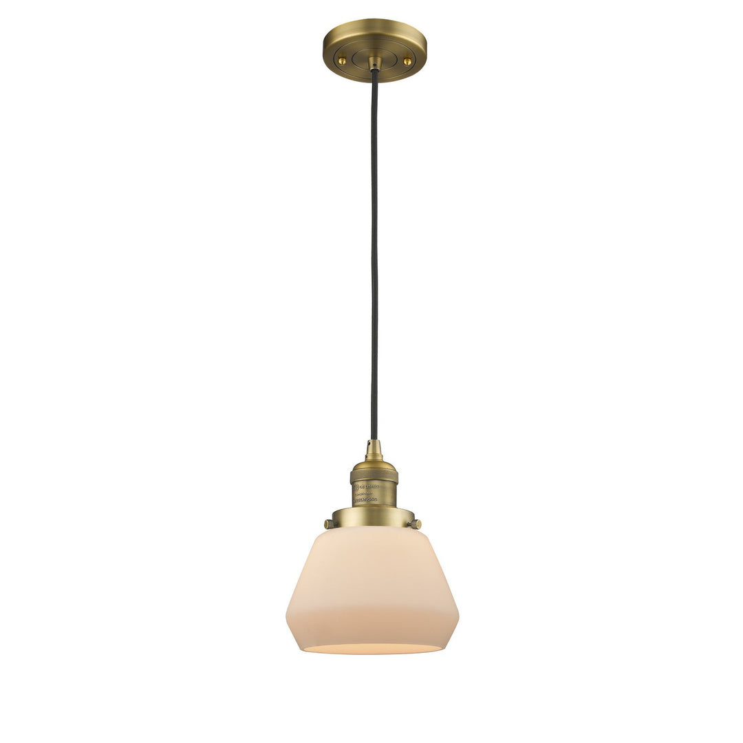 Innovations Franklin Restoration 201C-BB-G171-LED Pendant Light - Brushed Brass