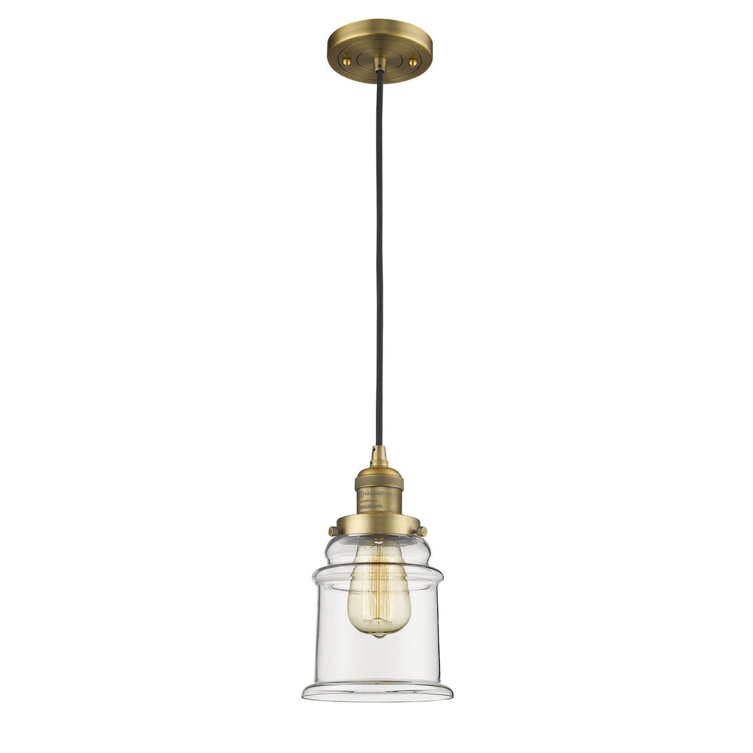 Innovations Franklin Restoration 201C-BB-G182-LED Pendant Light - Brushed Brass