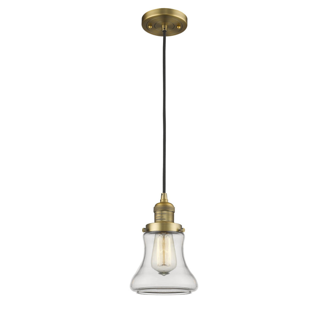 Innovations Franklin Restoration 201C-BB-G192-LED Pendant Light - Brushed Brass