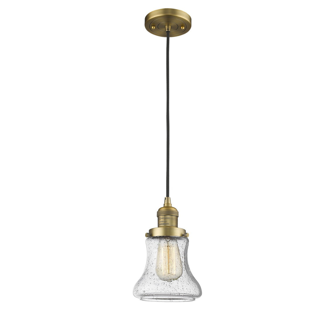 Innovations Franklin Restoration 201C-BB-G194-LED Pendant Light - Brushed Brass