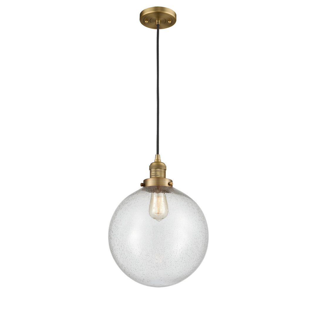 Innovations Franklin Restoration 201C-BB-G204-12-LED Pendant Light - Brushed Brass
