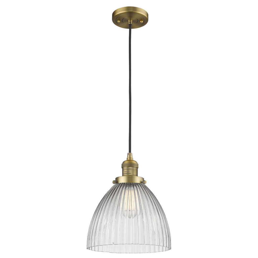 Innovations Franklin Restoration 201C-BB-G222-LED Pendant Light - Brushed Brass