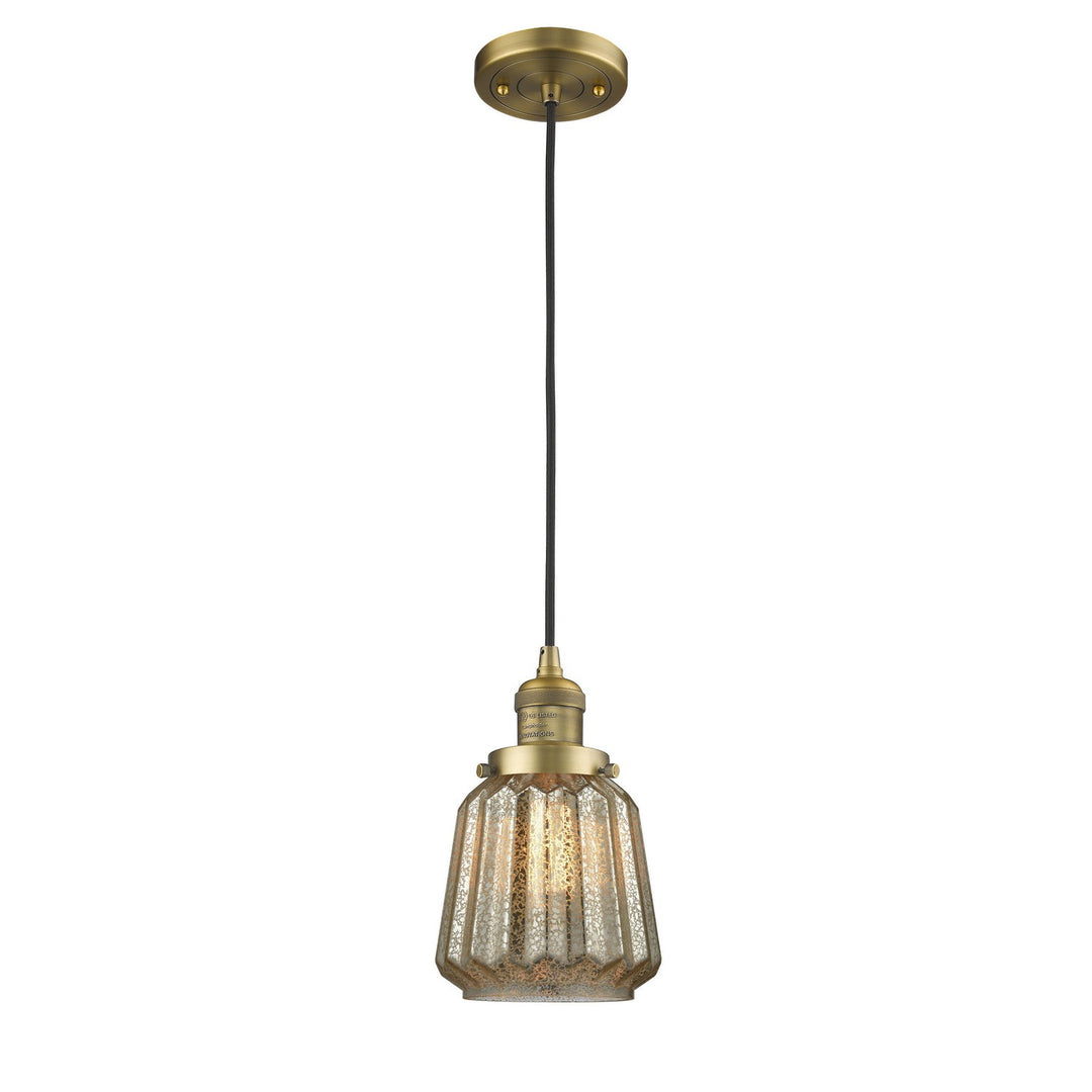 Innovations Franklin Restoration 201C-BB-G146-LED Pendant Light - Brushed Brass