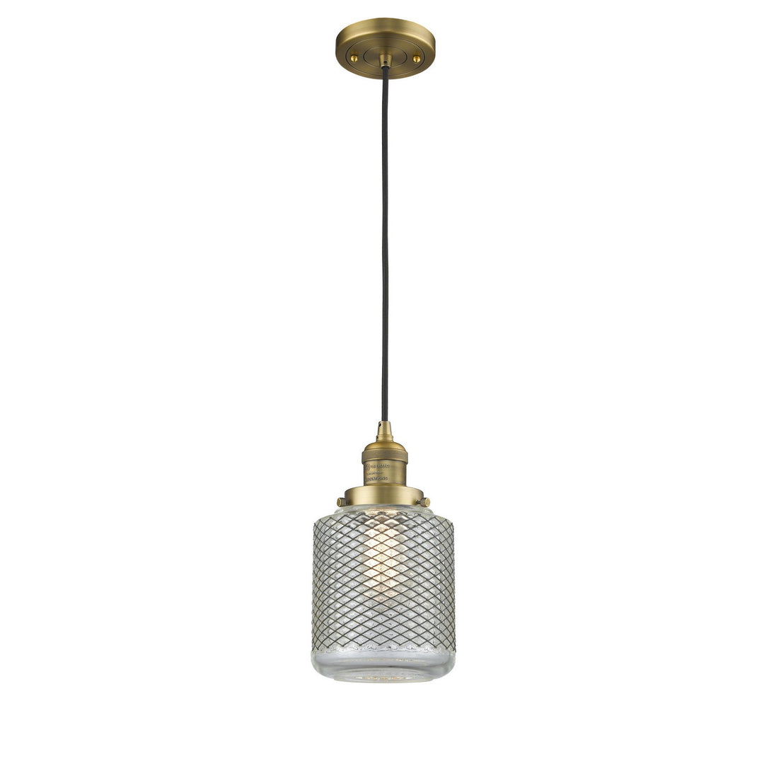 Innovations Franklin Restoration 201C-BB-G262-LED Pendant Light - Brushed Brass