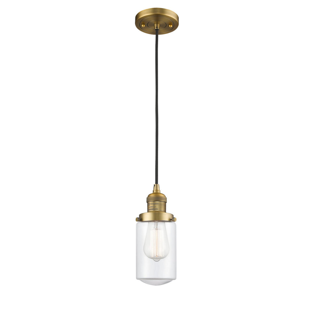Innovations Franklin Restoration 201C-BB-G312 Pendant Light - Brushed Brass