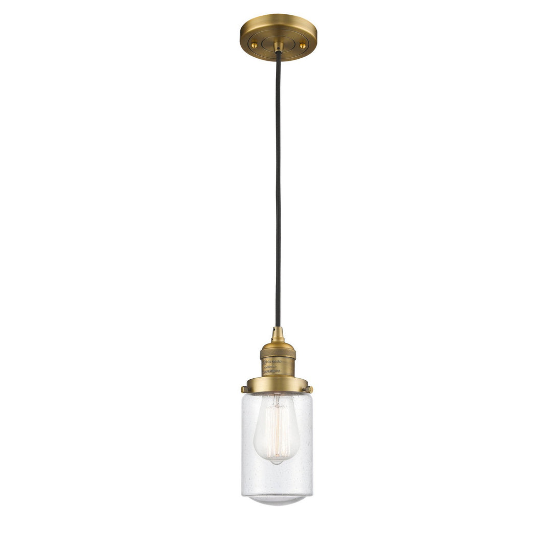 Innovations Franklin Restoration 201C-BB-G314-LED Pendant Light - Brushed Brass