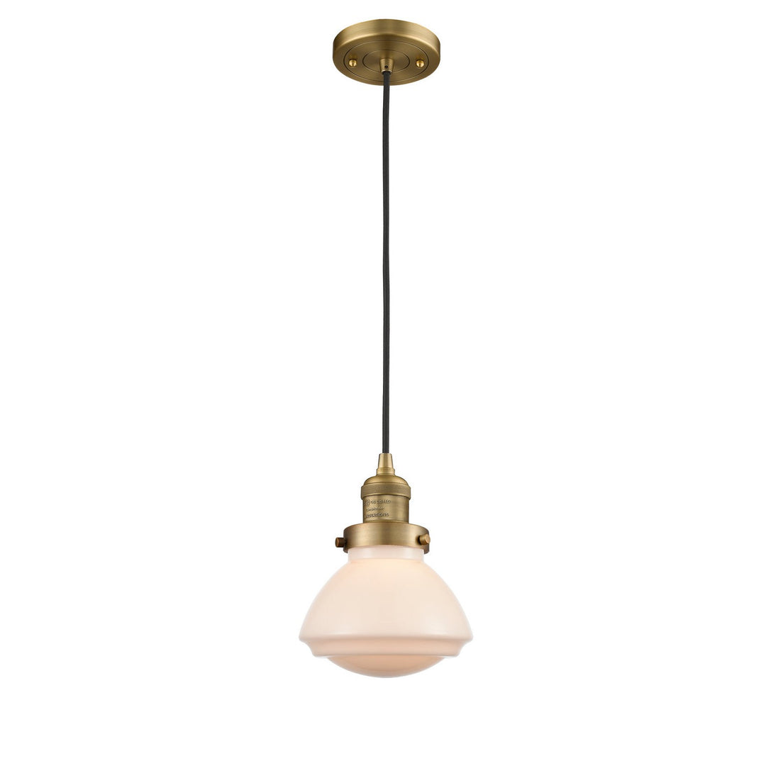 Innovations Franklin Restoration 201C-BB-G321-LED Pendant Light - Brushed Brass