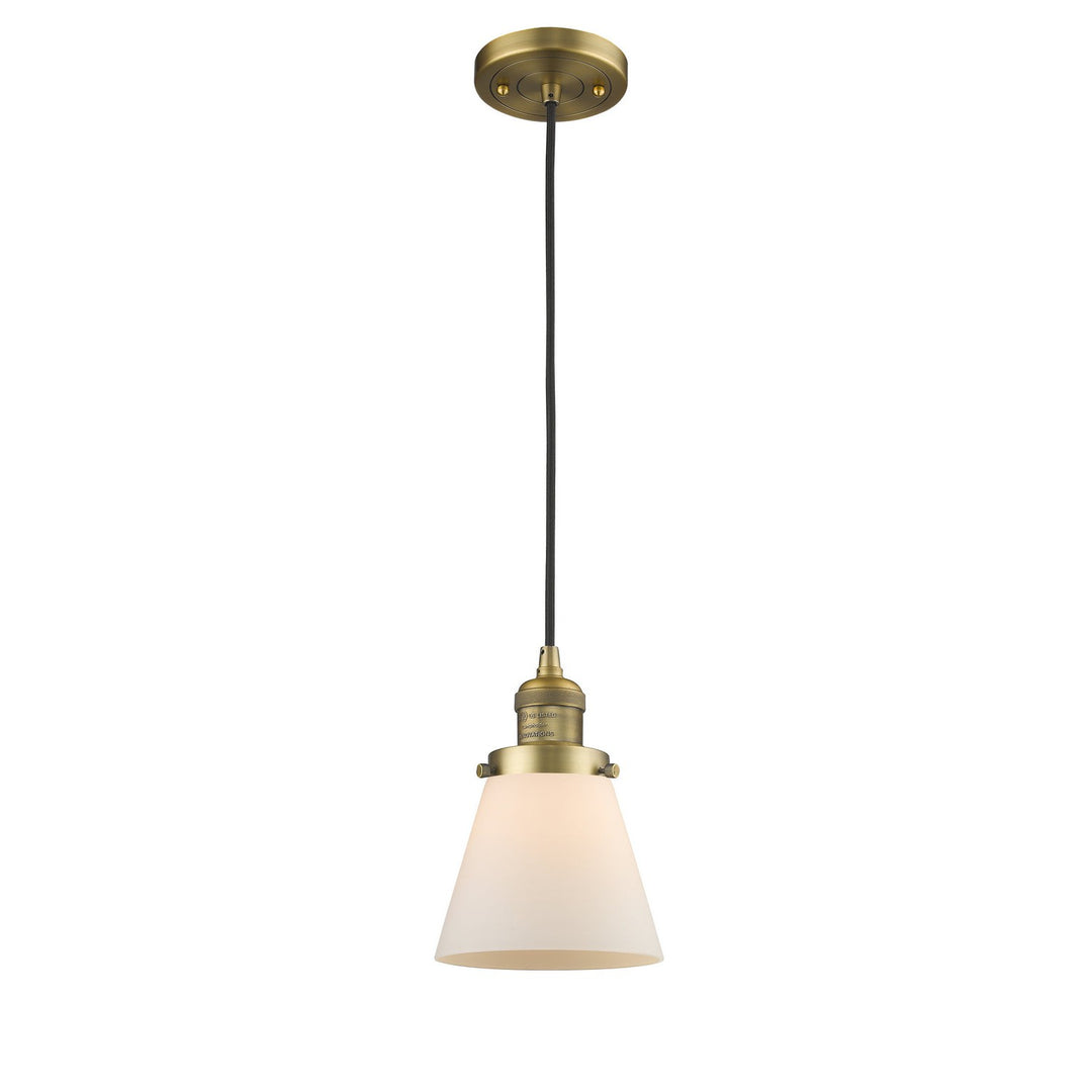 Innovations Franklin Restoration 201C-BB-G61-LED Pendant Light - Brushed Brass