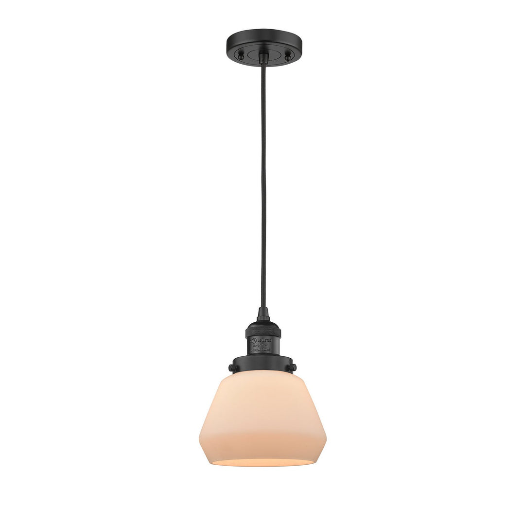 Innovations Franklin Restoration 201C-BK-G171 Pendant Light - Matte Black