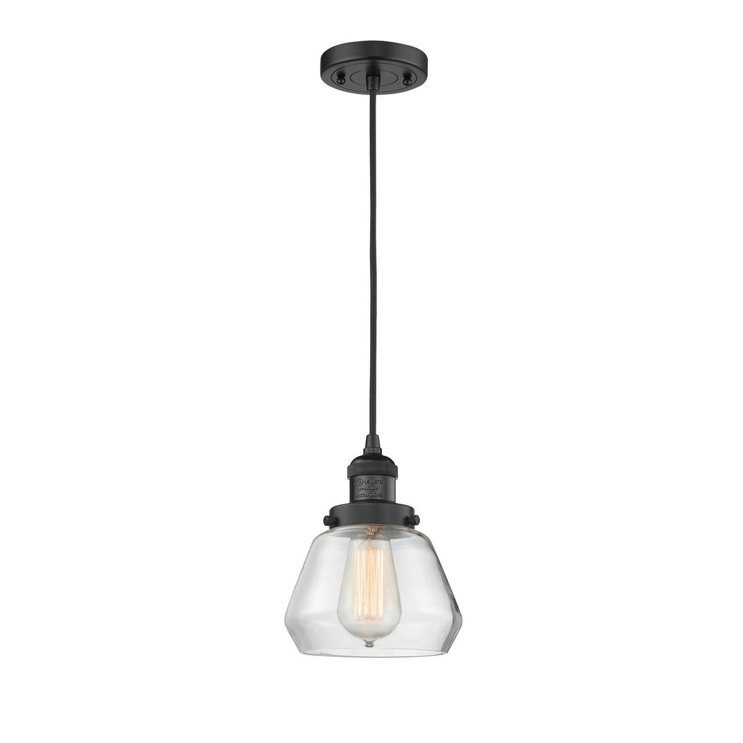 Innovations Franklin Restoration 201C-BK-G172 Pendant Light - Matte Black