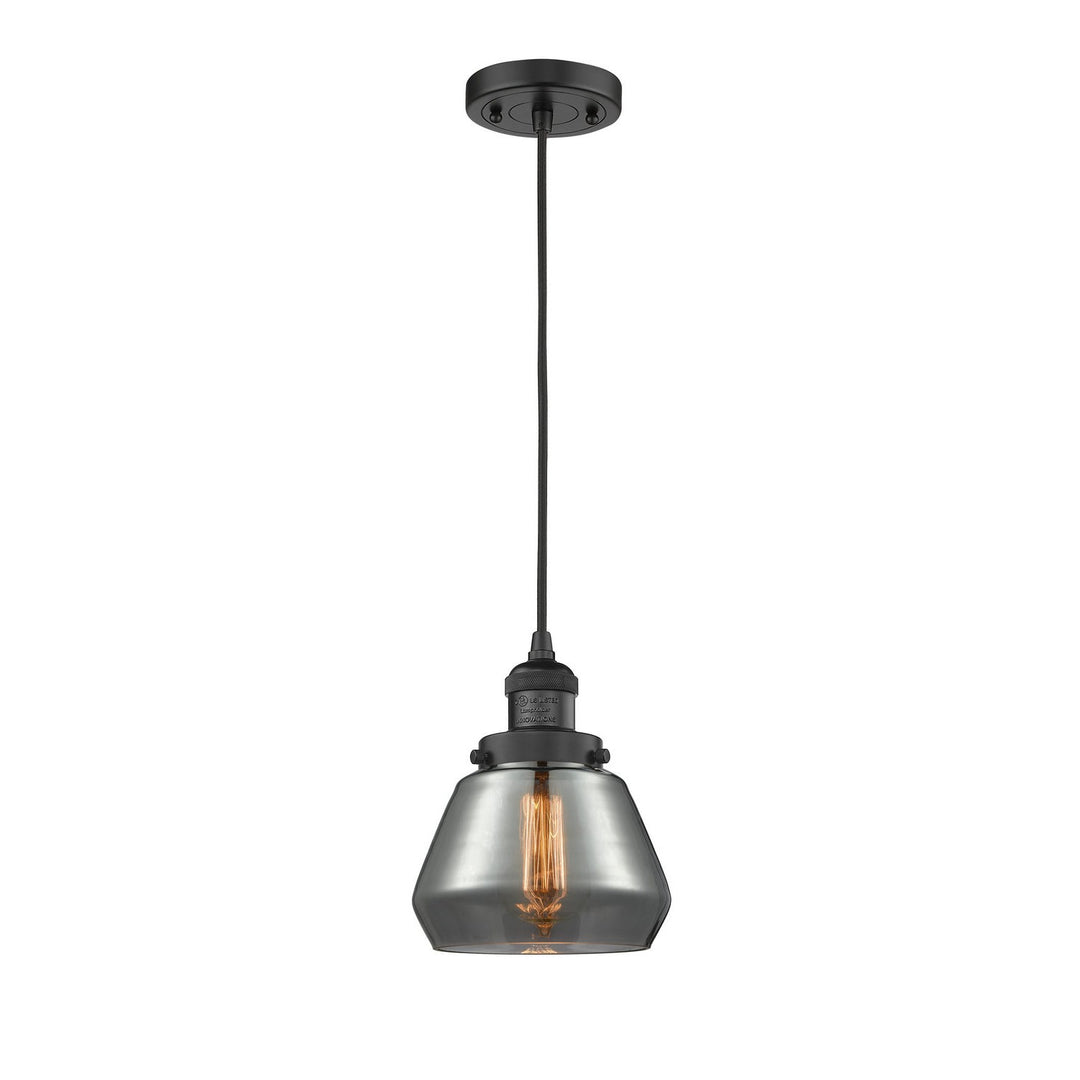 Innovations Franklin Restoration 201C-BK-G173 Pendant Light - Matte Black