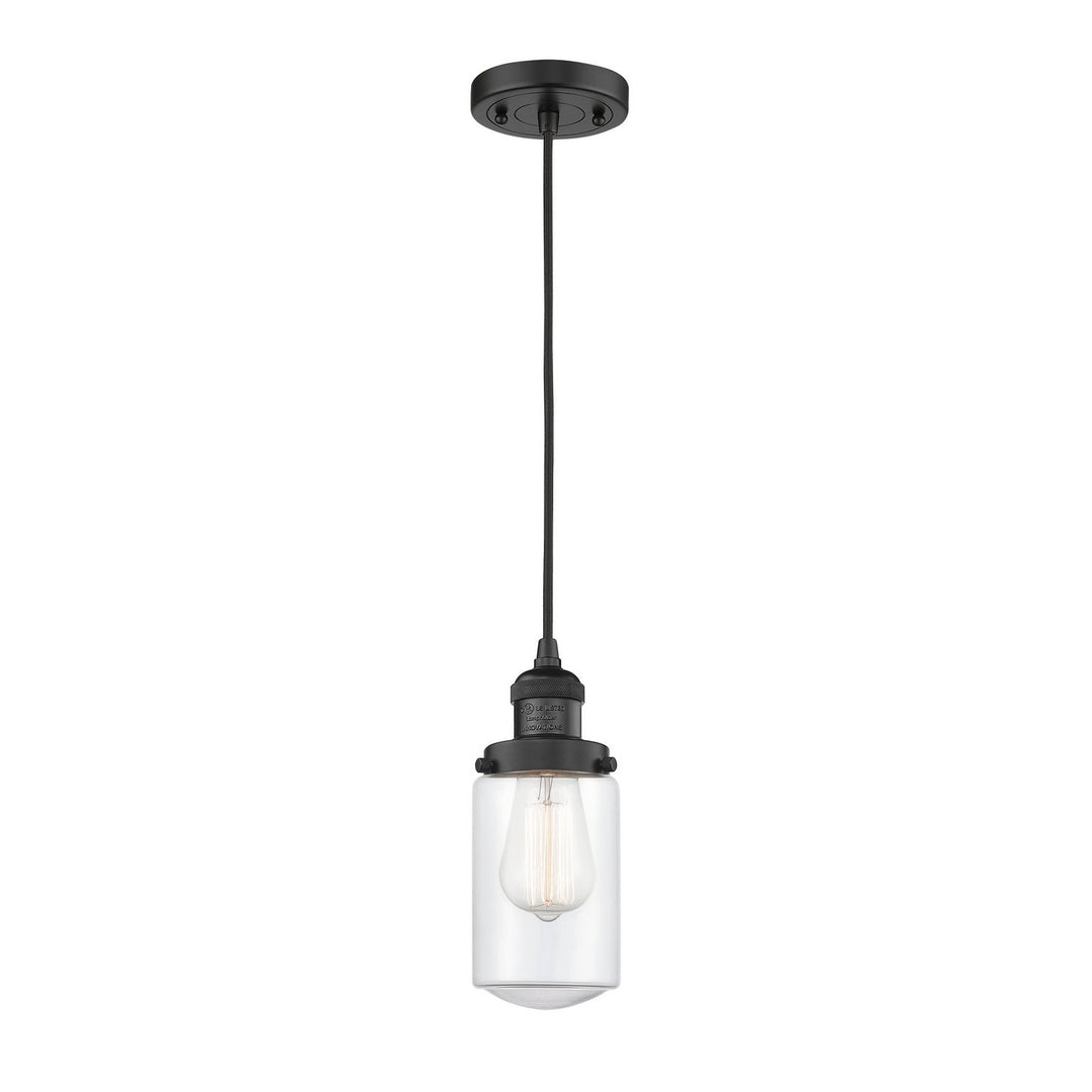 Innovations Franklin Restoration 201C-BK-G312 Pendant Light - Matte Black