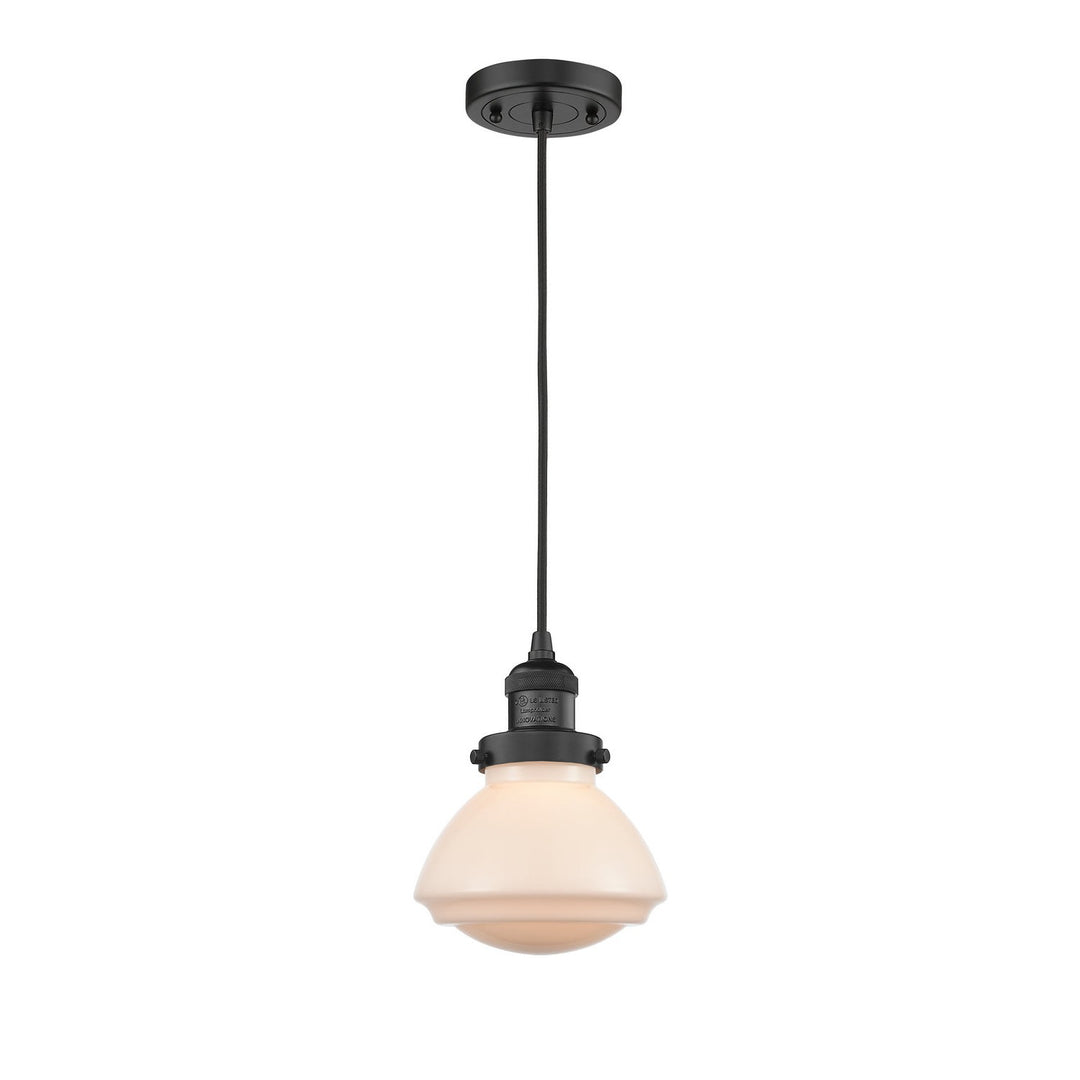 Innovations Franklin Restoration 201C-BK-G321 Pendant Light - Matte Black