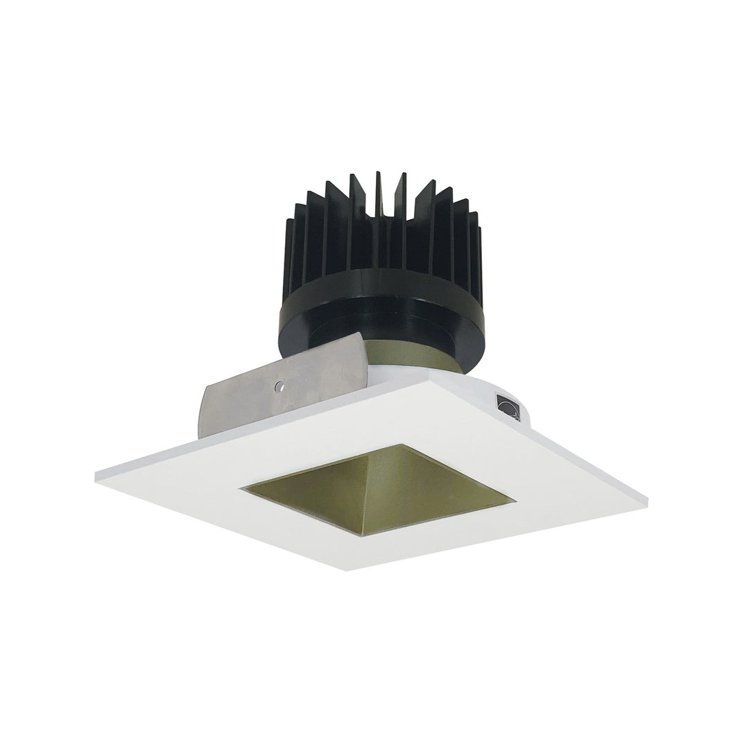 Nora Lighting NIO-4SNDSQ27XCHMPW/HL   Recessed Light Champagne Haze / Matte Powder White