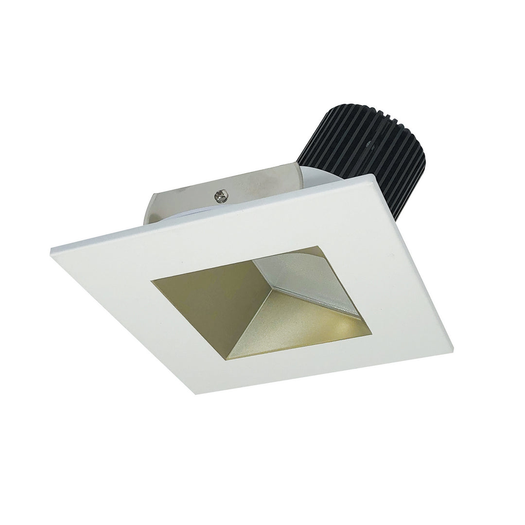 Nora Lighting NIO-4SW27XCHMPW/10   Recessed Light Champagne Haze / Matte Powder White