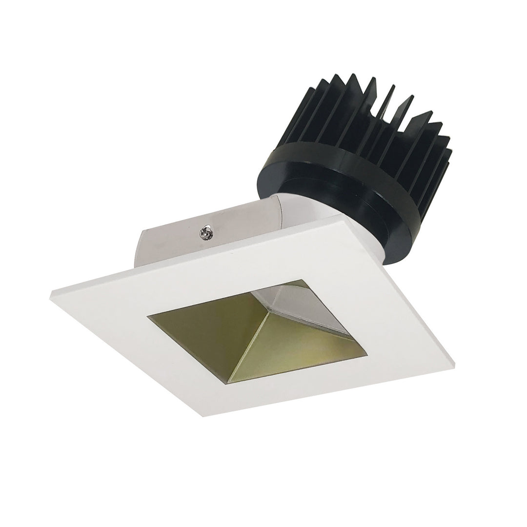 Nora Lighting NIO-4SW27XCHMPW/HL   Recessed Light Champagne Haze / Matte Powder White