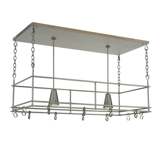 Meyda Tiffany Spartan 121711 Pendant Light - Steel, Stainless Steel