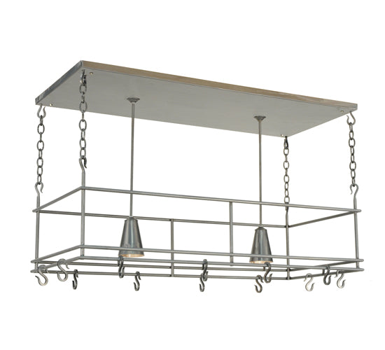 Meyda Tiffany Spartan 121711 Pendant Light - Steel, Stainless Steel
