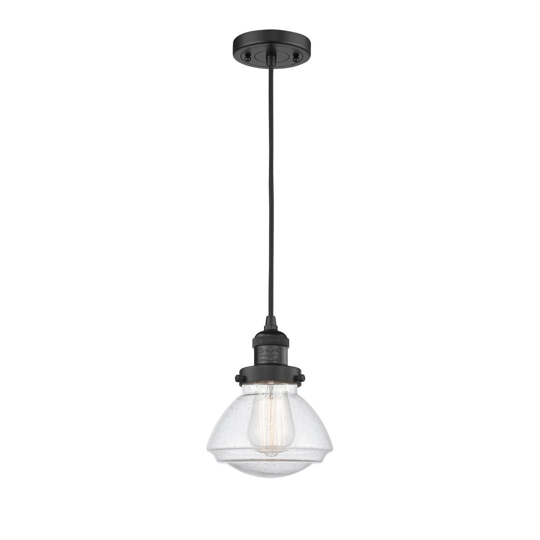 Innovations Franklin Restoration 201C-BK-G324 Pendant Light - Matte Black