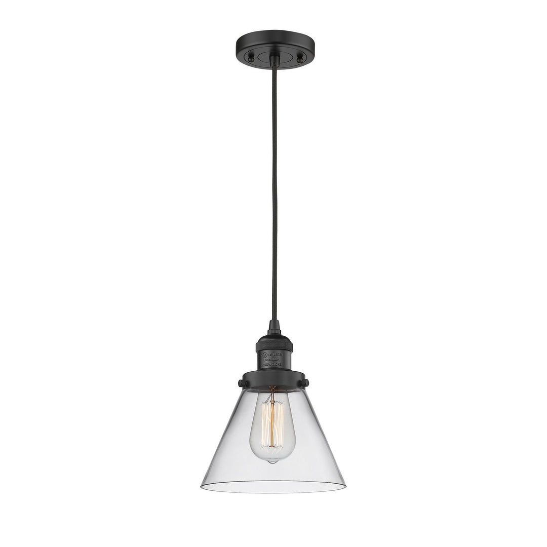 Innovations Franklin Restoration 201C-BK-G42 Pendant Light - Matte Black