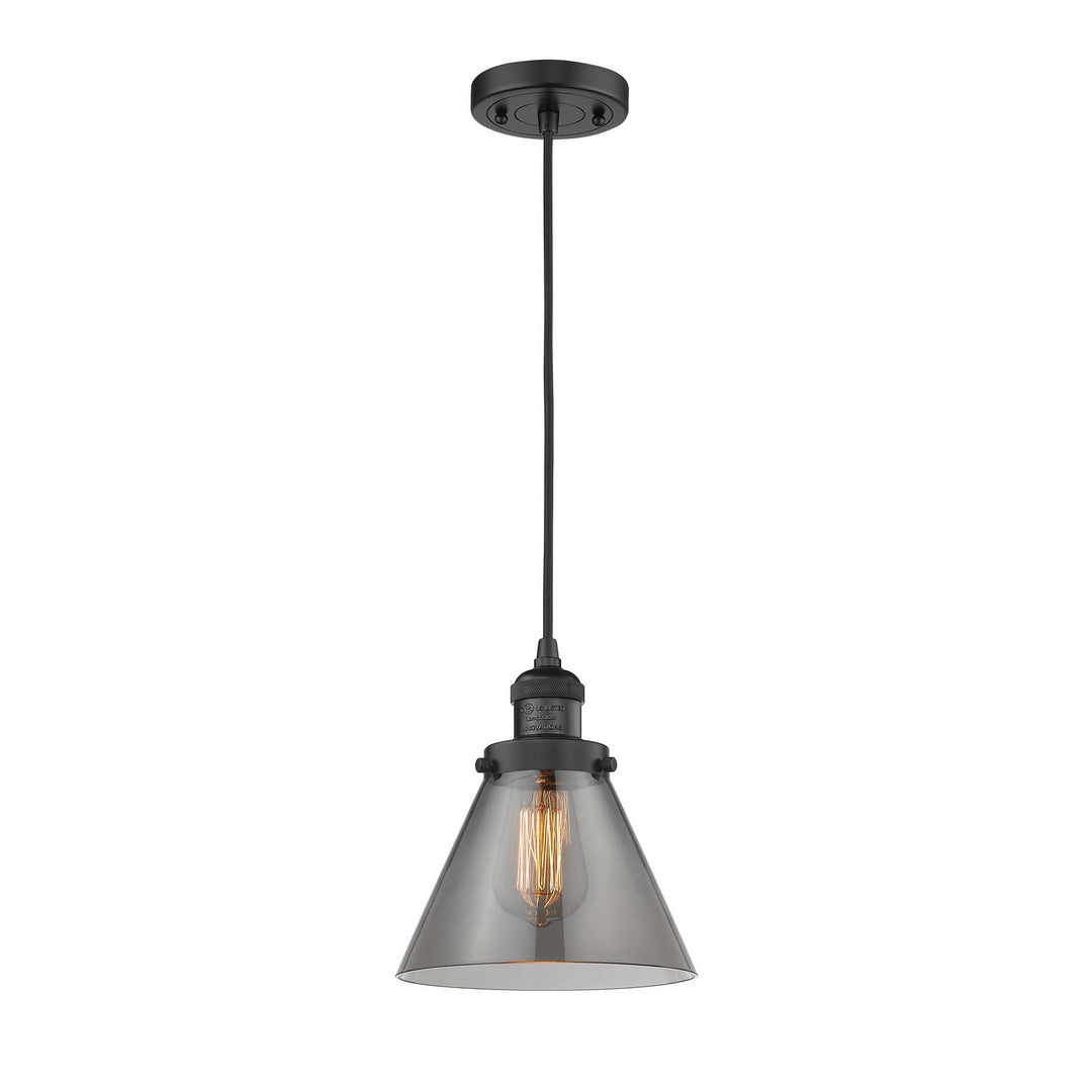 Innovations Franklin Restoration 201C-BK-G43 Pendant Light - Matte Black