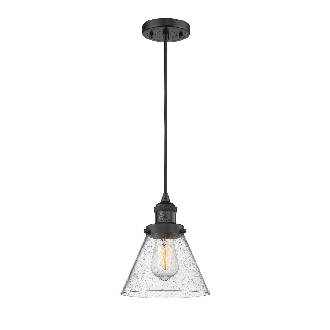 Innovations Franklin Restoration 201C-BK-G44 Pendant Light - Matte Black