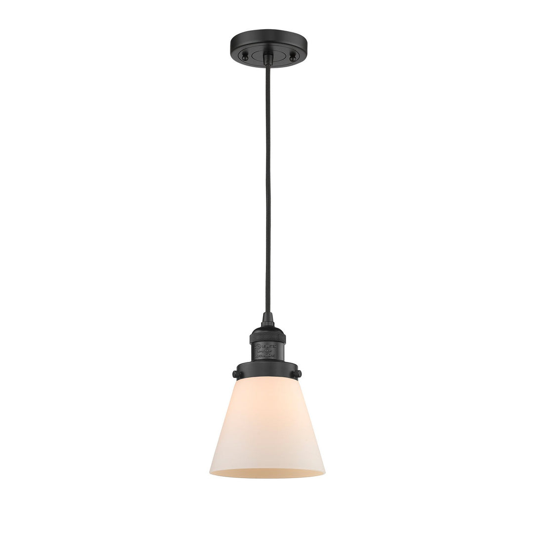 Innovations Franklin Restoration 201C-BK-G61 Pendant Light - Matte Black