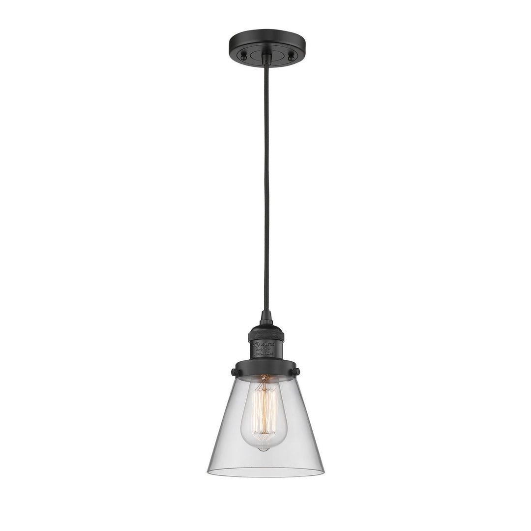 Innovations Franklin Restoration 201C-BK-G62 Pendant Light - Matte Black