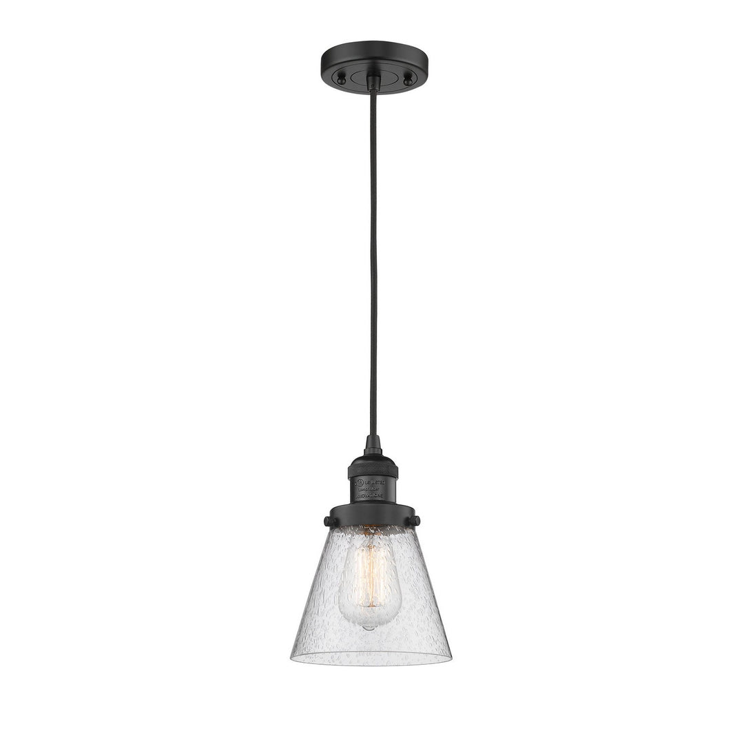 Innovations Franklin Restoration 201C-BK-G64 Pendant Light - Matte Black