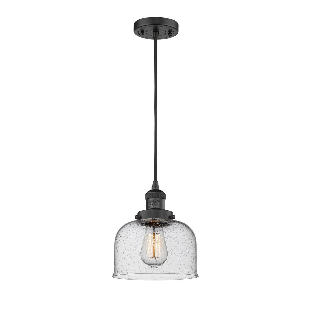 Innovations Franklin Restoration 201C-BK-G74 Pendant Light - Matte Black