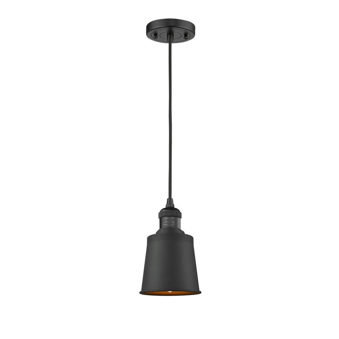 Innovations Franklin Restoration 201C-BK-M9-BK Pendant Light - Matte Black