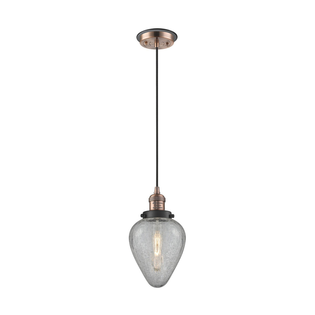 Innovations Franklin Restoration 201CBP-ACBK-G165 Pendant Light - Antique Copper