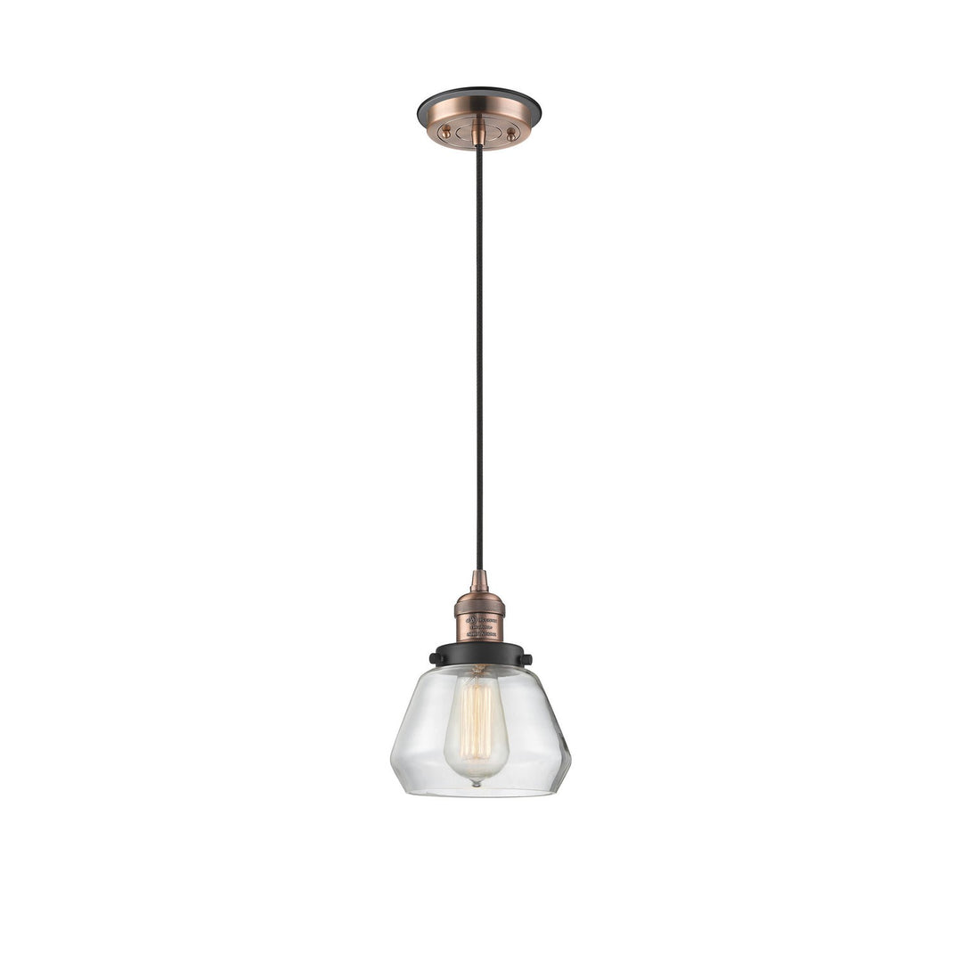 Innovations Franklin Restoration 201CBP-ACBK-G172 Pendant Light - Antique Copper