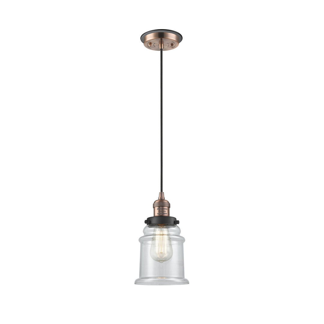 Innovations Franklin Restoration 201CBP-ACBK-G182 Pendant Light - Antique Copper