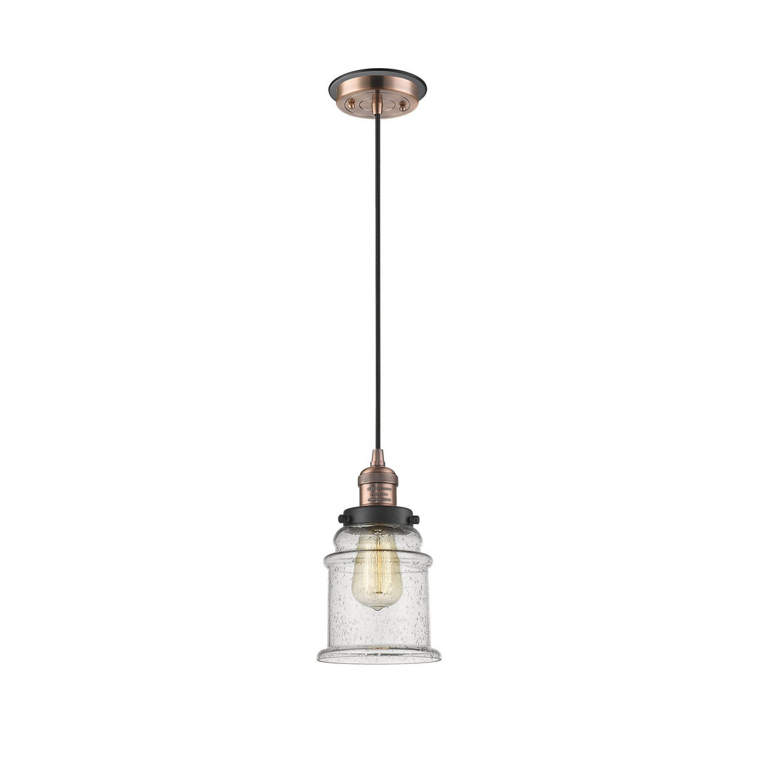 Innovations Franklin Restoration 201CBP-ACBK-G184 Pendant Light - Antique Copper