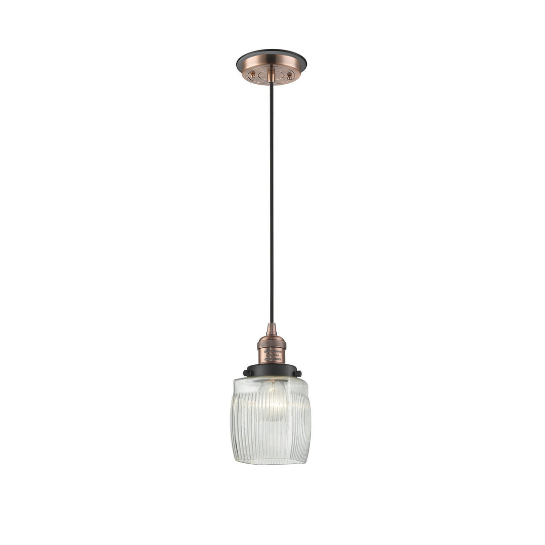 Innovations Franklin Restoration 201CBP-ACBK-G302 Pendant Light - Antique Copper