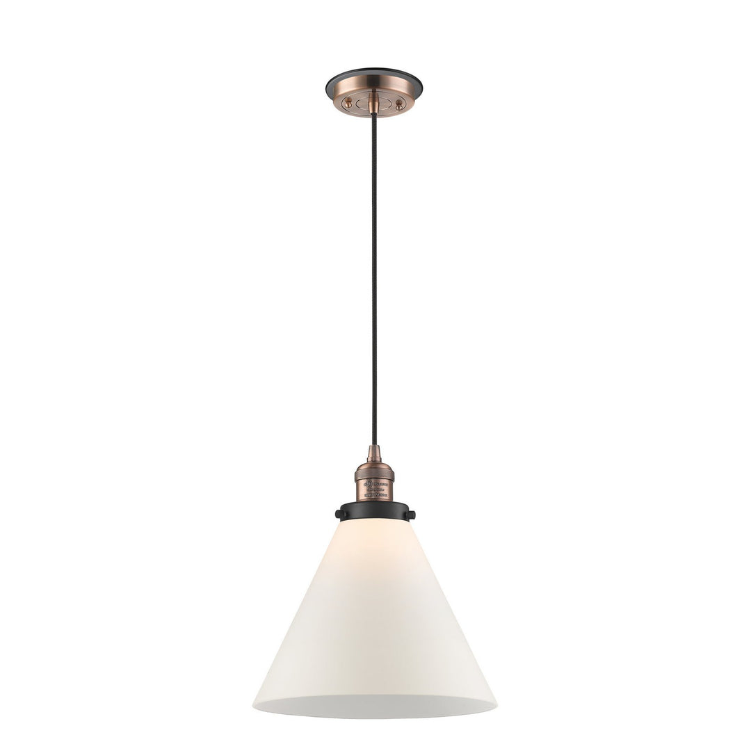 Innovations Franklin Restoration 201CBP-ACBK-G41-L Pendant Light - Antique Copper