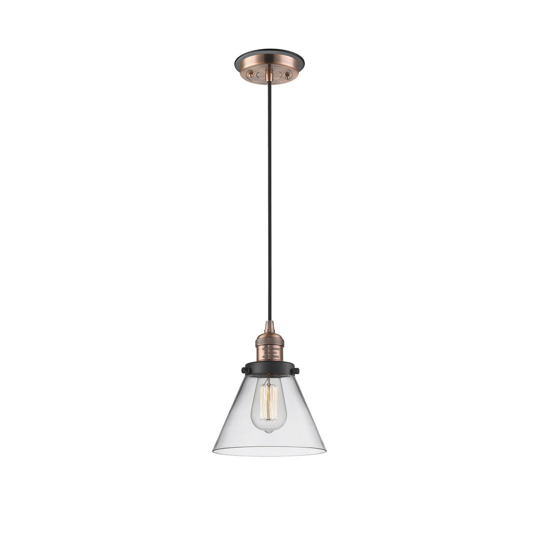 Innovations Franklin Restoration 201CBP-ACBK-G42 Pendant Light - Antique Copper