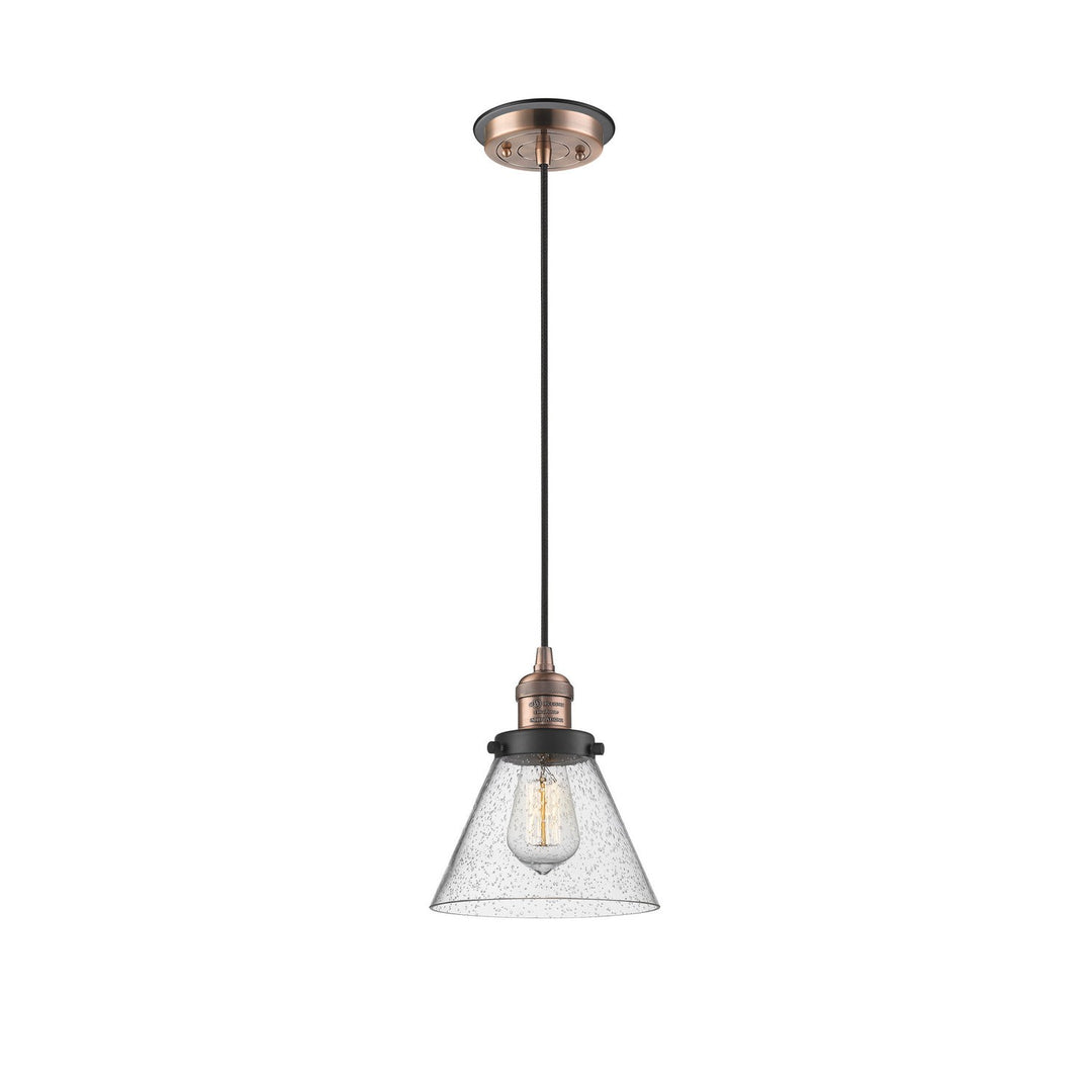 Innovations Franklin Restoration 201CBP-ACBK-G44 Pendant Light - Antique Copper