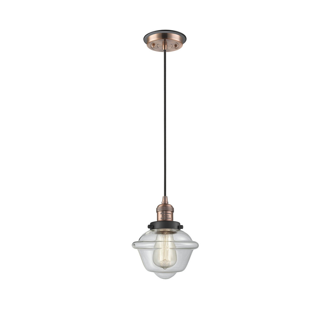 Innovations Franklin Restoration 201CBP-ACBK-G532 Pendant Light - Antique Copper